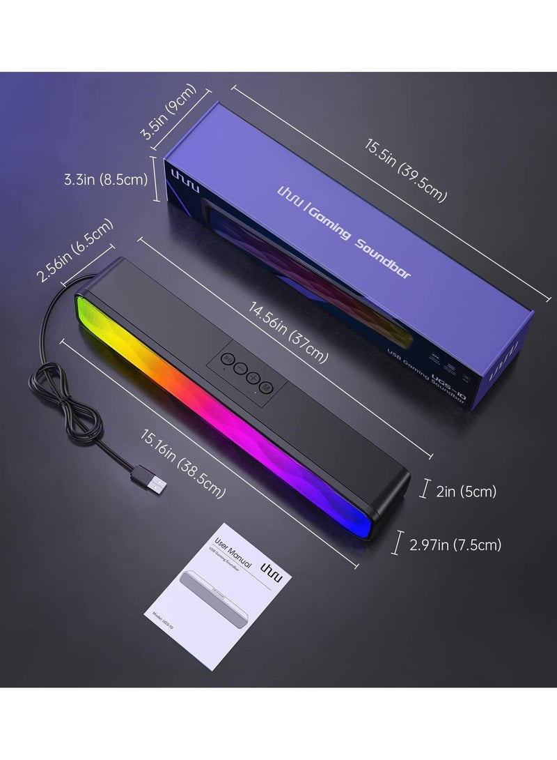 مكبرات صوت رفيعة مع وصلة قرص USB ومدخل USB بصري HDMI ومكبر صوت مزود بتقنية البلوتوث وضع موازن الصوت وسماعة ثلاثية قابلة للتعديل - Image 4